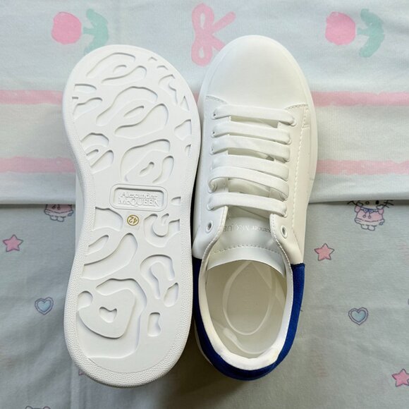 Alexander McQueen Wmns Oversized Sneaker White Ultramarine - Picture 5 of 7